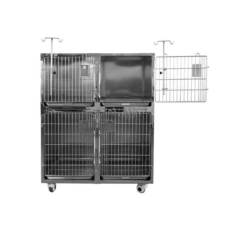 Jaula de perros de acero inoxidable modular