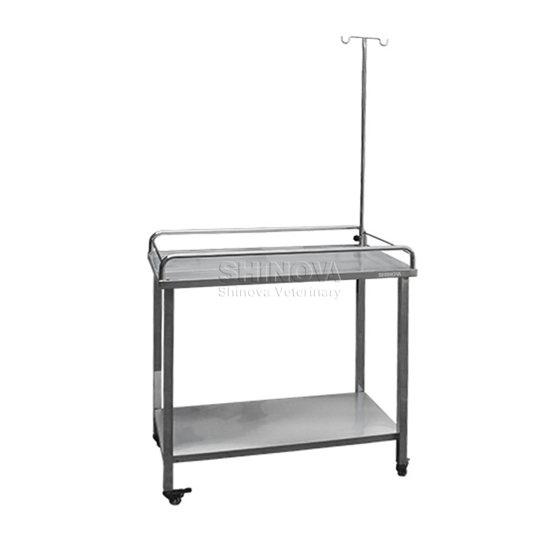 Mesa de infusión simple de acero inoxidable