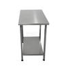 Mesa de tratamiento de acero inoxidable con cajón