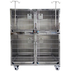 Jaula de perros de acero inoxidable modular