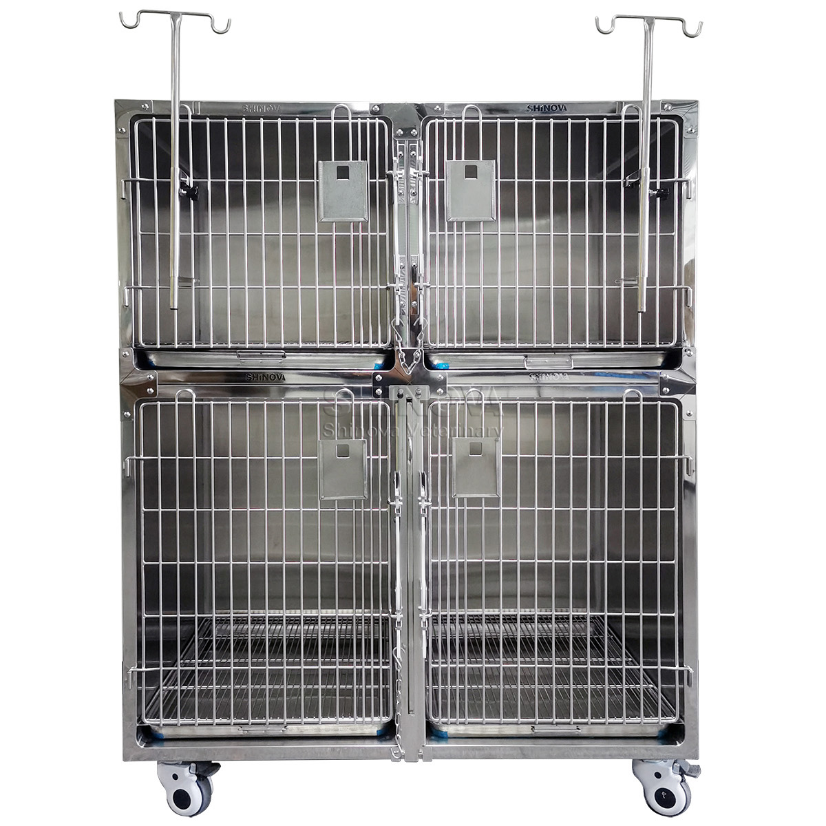 Jaula de perros de acero inoxidable modular