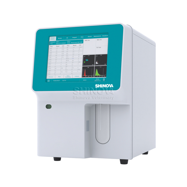 Analizador de hematología veterinaria totalmente automática de 5-diff
