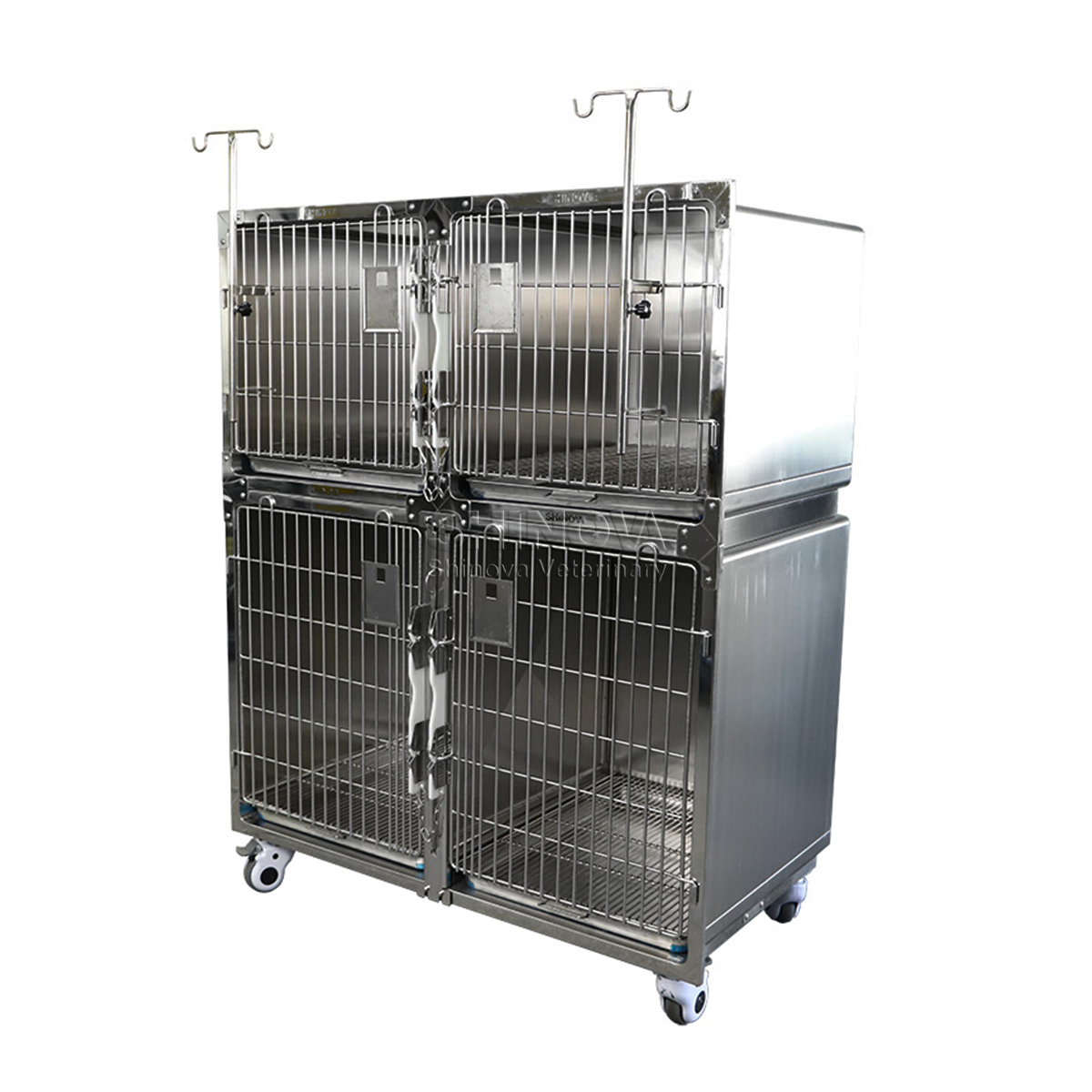Jaula de perros de acero inoxidable modular