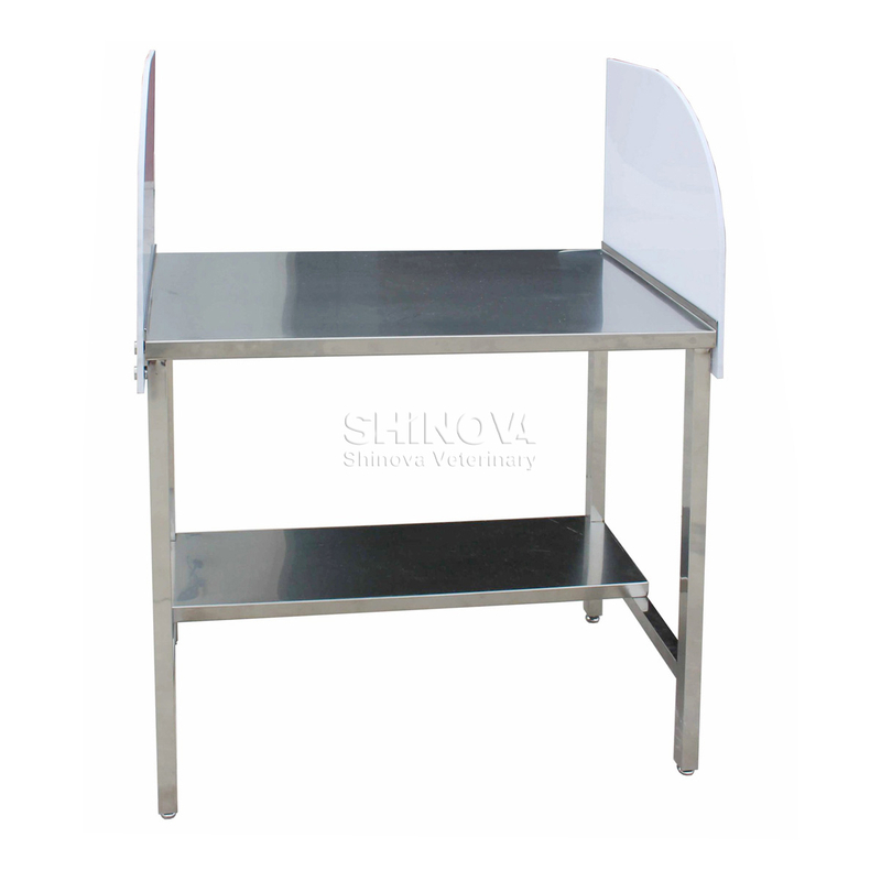 Mesa de infusión de paleta acrílica de acero inoxidable