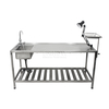 Mesa de disección animal de acero inoxidable