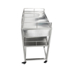 Trolley médico de acero inoxidable con cajones
