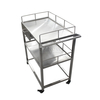 Trolley médico de acero inoxidable con cajones
