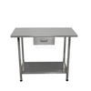 Mesa de tratamiento de acero inoxidable con cajón