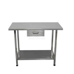 Mesa de tratamiento de acero inoxidable con cajón