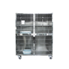 Jaula de gato de acero inoxidable modular