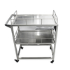 Trolley médico de acero inoxidable con cajones
