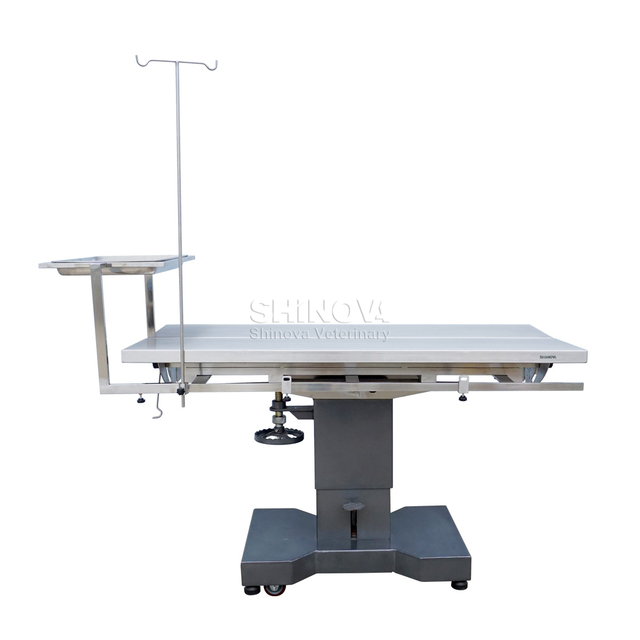 Mesa de operación veterinaria hidráulica
