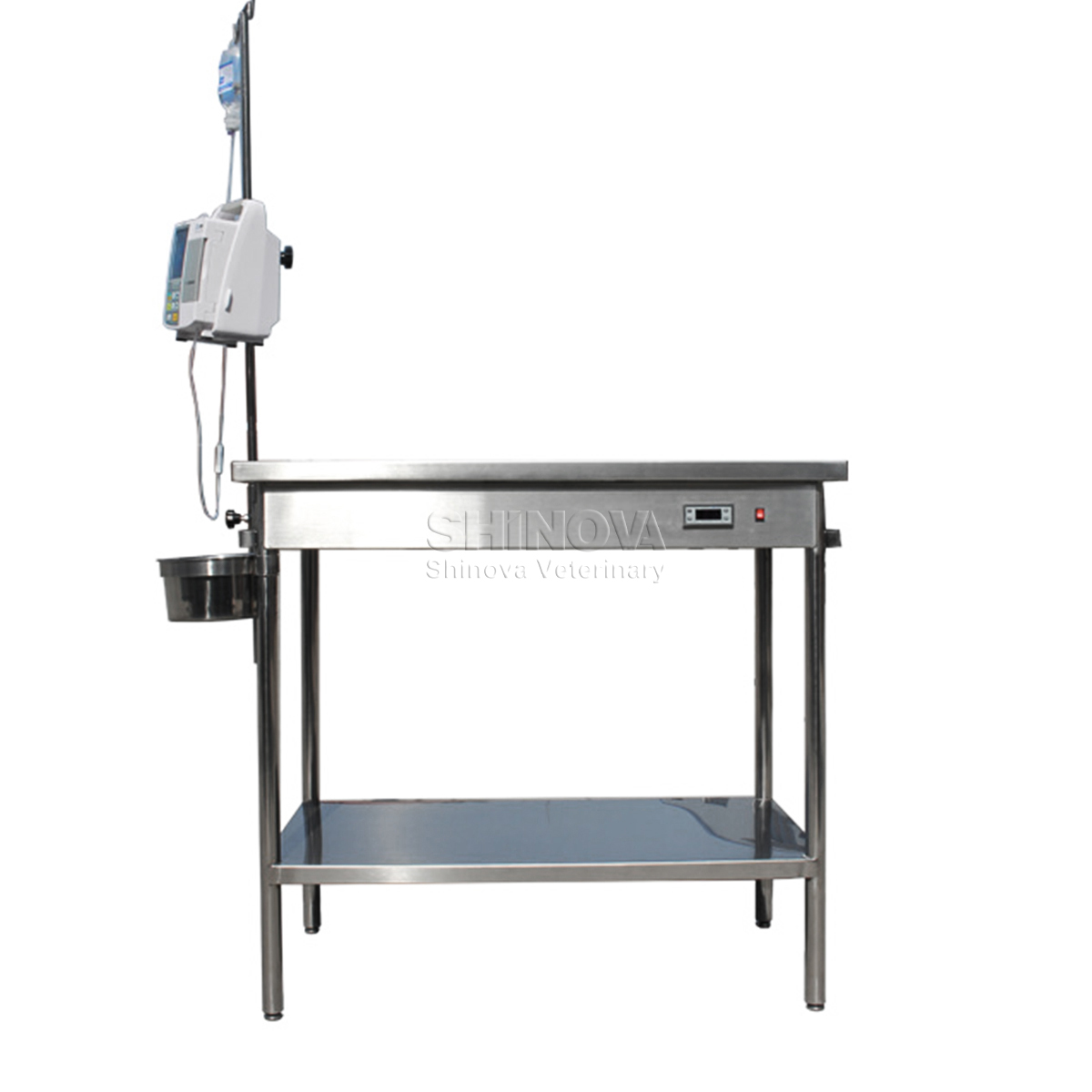 Mesa de tratamiento termostático de acero inoxidable