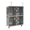 Jaula de gato de acero inoxidable modular