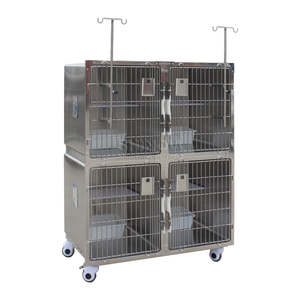Jaula de gato de acero inoxidable modular