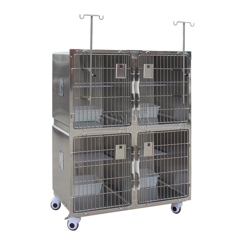 Jaula de gato de acero inoxidable modular