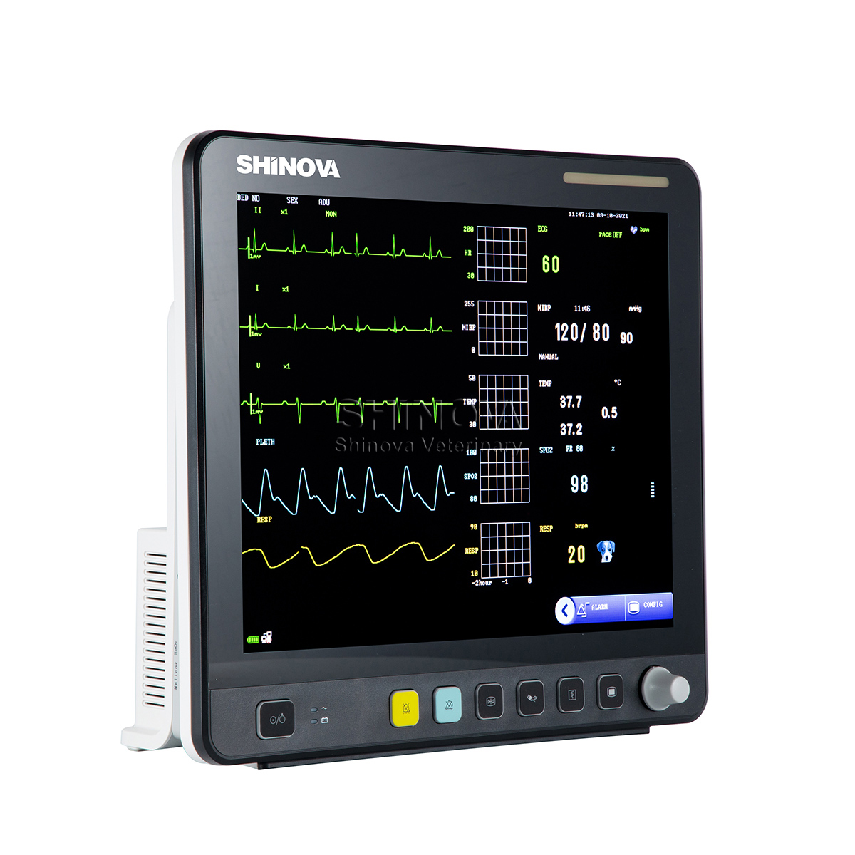 15 'Monitor veterinario modular con pantalla táctil